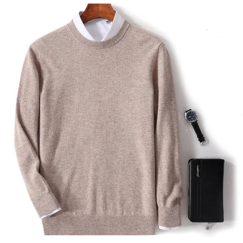 Mubilux Zilo - Zachte en Warme O-hals Sweater voor Heren, Perfect voor Koude Dagen