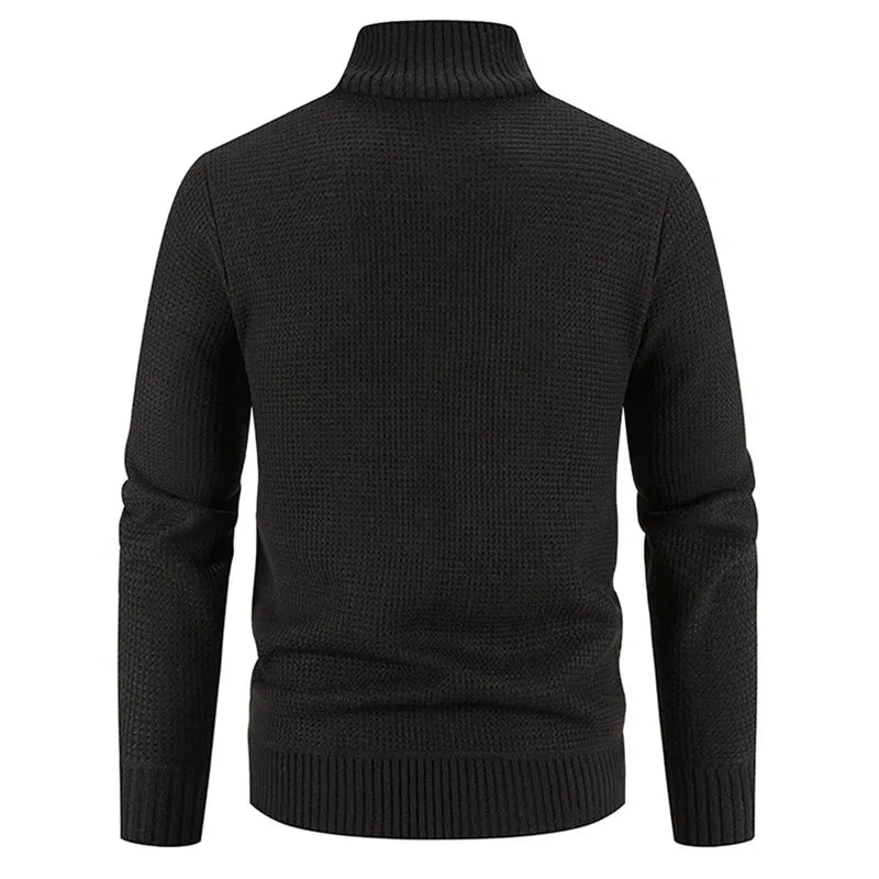Mubilux Libo - Heren Lange Mouwen Gebreide en Pufferjas met Rits voor Warmte en Stijl