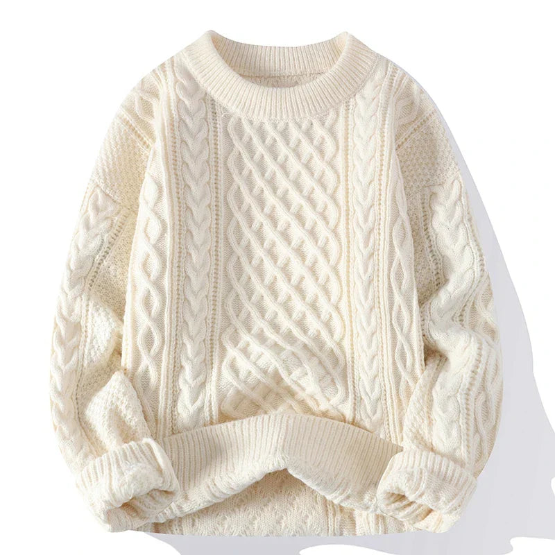 Mubilux Gol | Heren Wintersweater met Kabelgebreid Design - Warm en Stijlvol