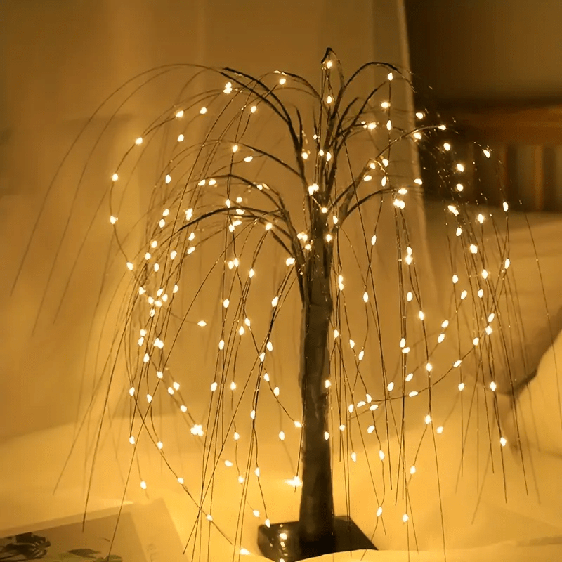 Saule pleureur lumineux - Élégance naturelle pour votre maison