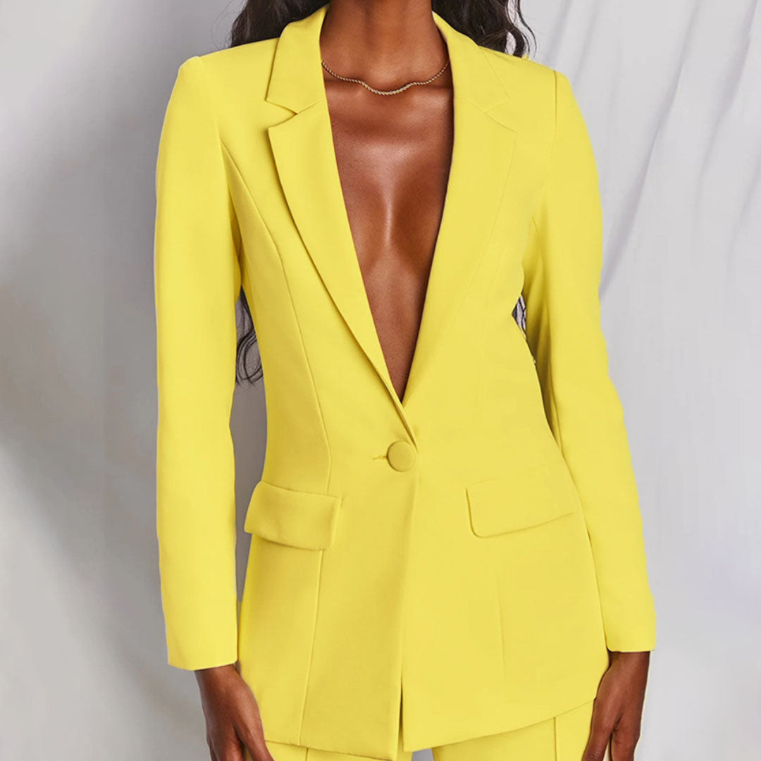 Zindzi Elegante blazer en broek set | Dames kostuum ensemble voor stijl