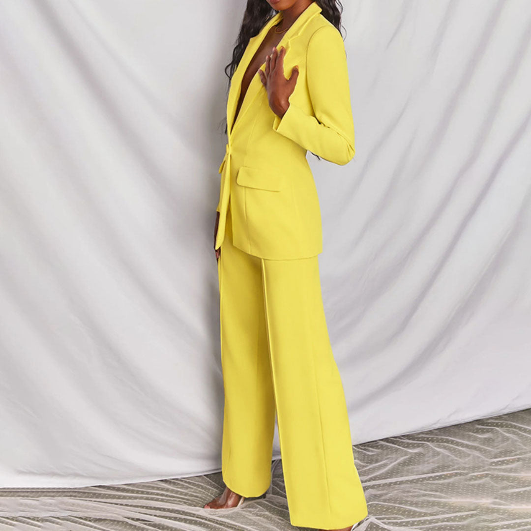 Zindzi Elegante blazer en broek set | Dames kostuum ensemble voor stijl