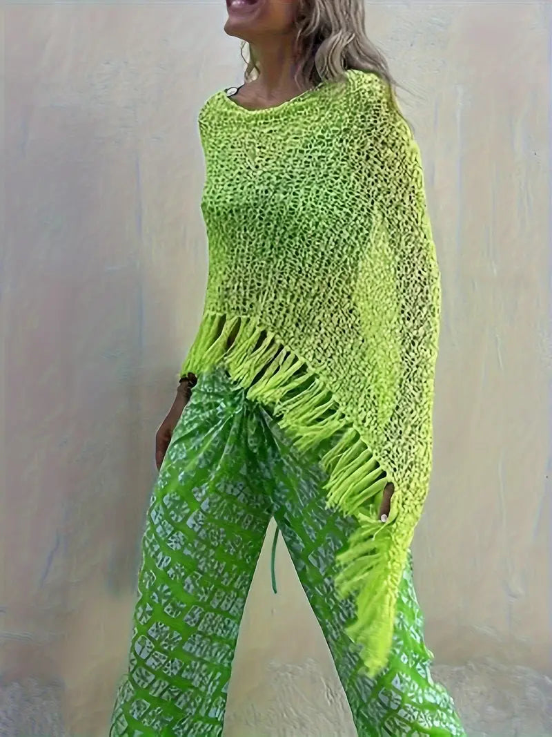Ria - Effen Kleur Scoop Hals Trui Jurk voor een Stijlvolle Look