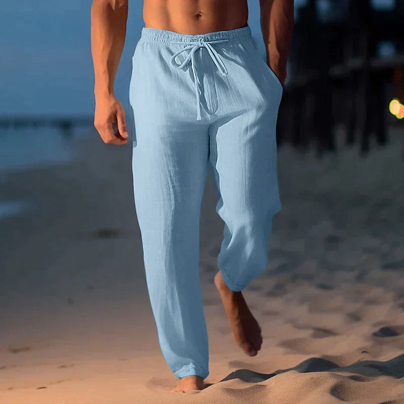 Pantalon d'été pour hommes en lin – Léger, élégant et respirant