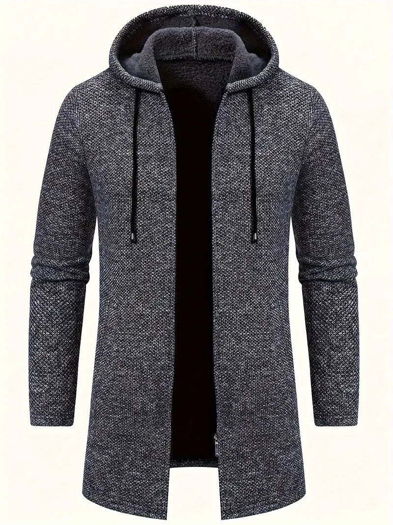 Mubilux Nibo Heren Gebreide Cardigan met Capuchon voor Herfst en Winter