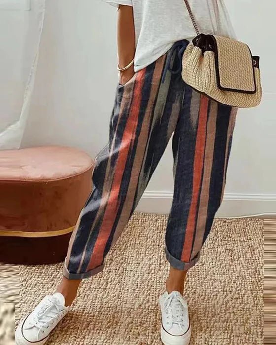 Cassandra Pantalones Casual para Mujer | Algodón y Lino, Estilo Versátil 1