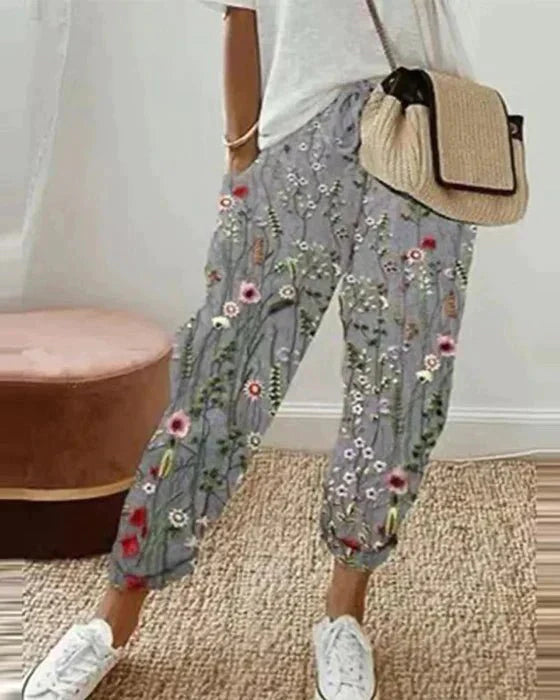 Cassandra Pantalones Casual para Mujer | Algodón y Lino, Estilo Versátil 2