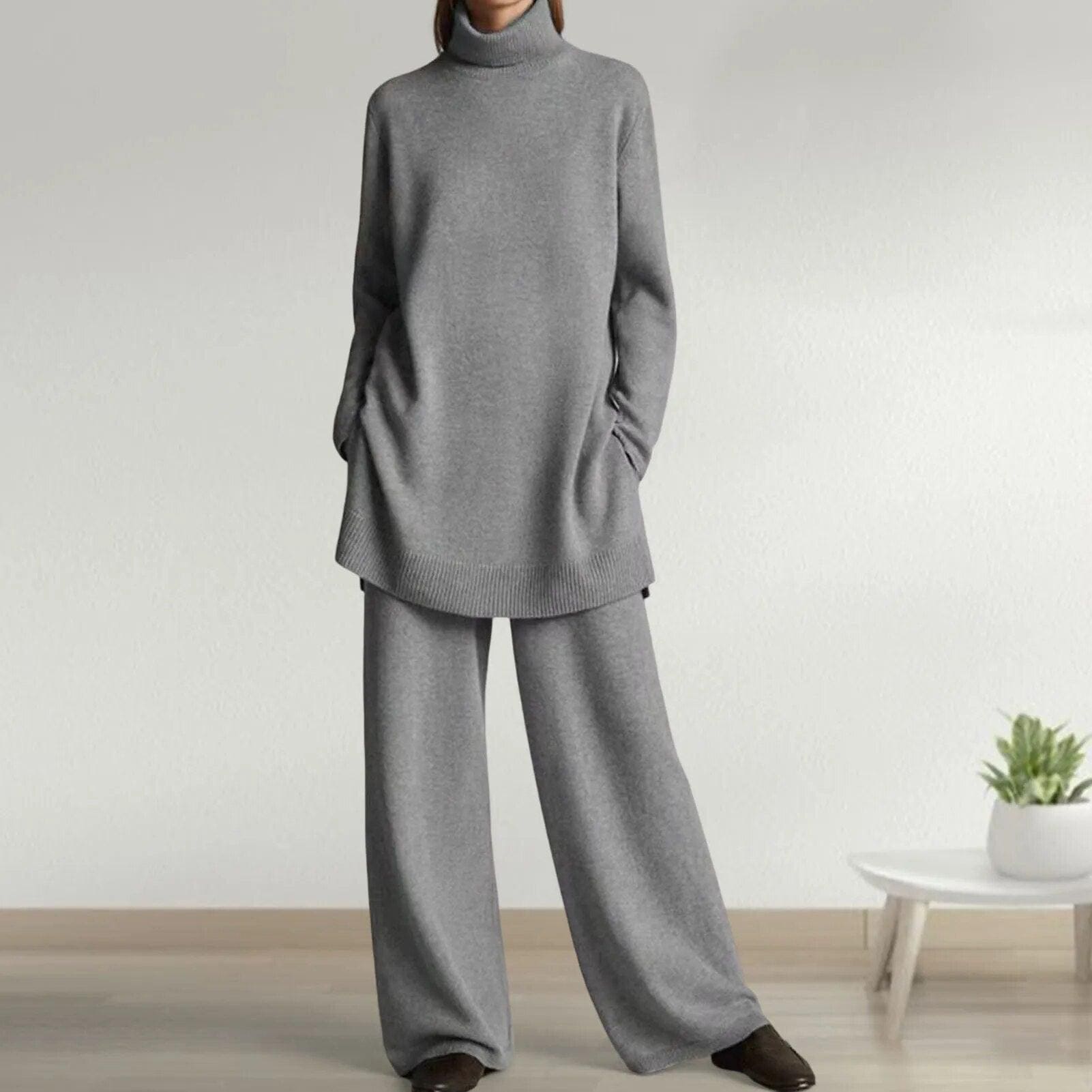 Mubilux Lotte | Pull à col roulé et pantalons larges