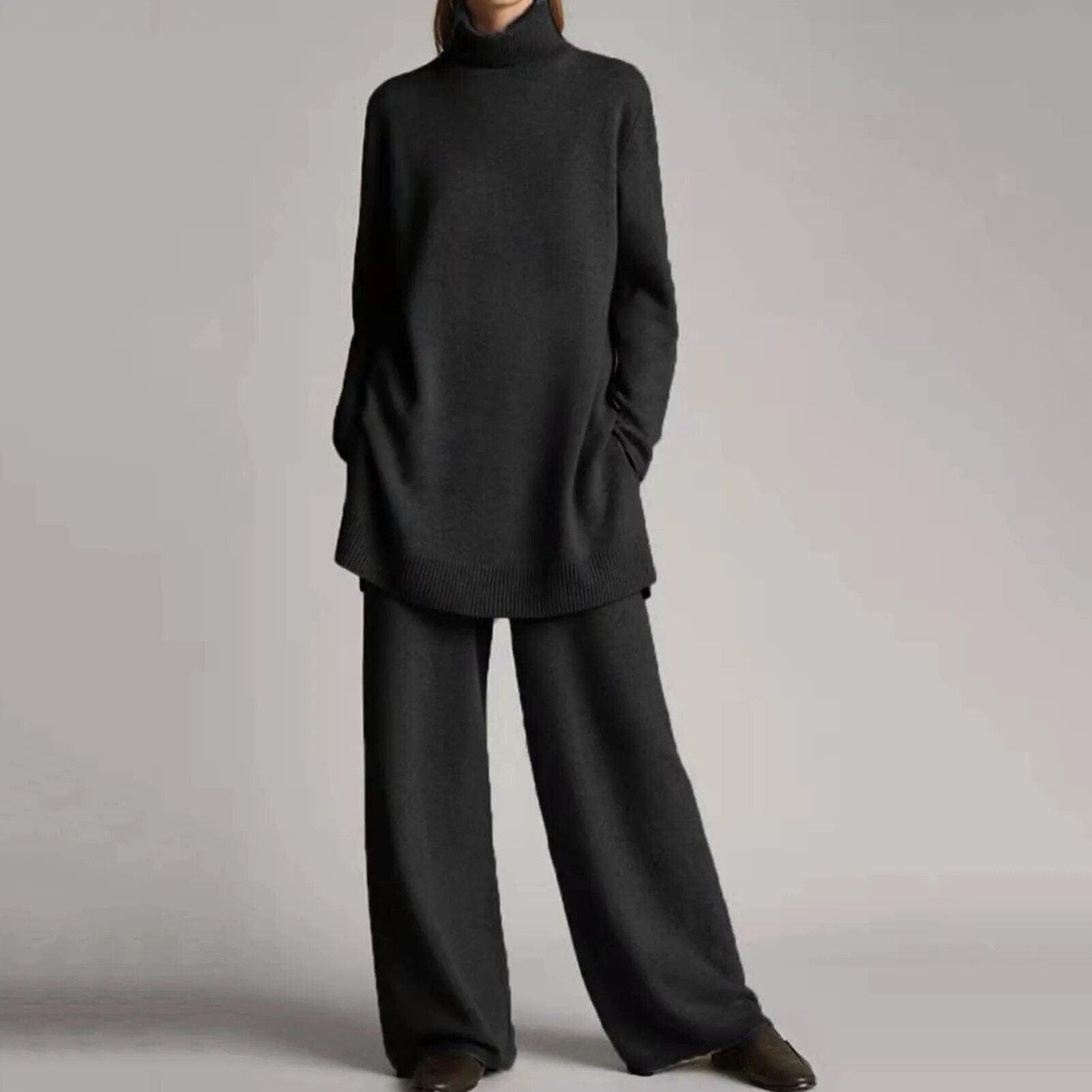 Mubilux Lotte | Pull à col roulé et pantalons larges