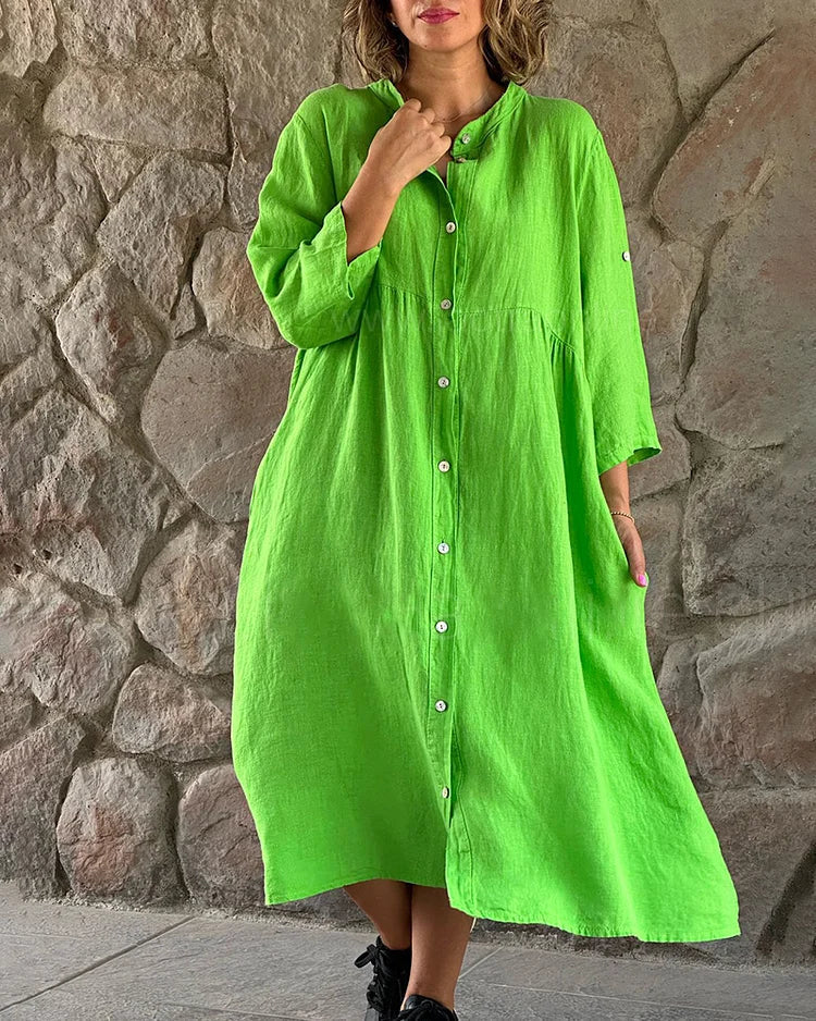 Robe chemise – Robe d'été colorée avec une coupe aérée