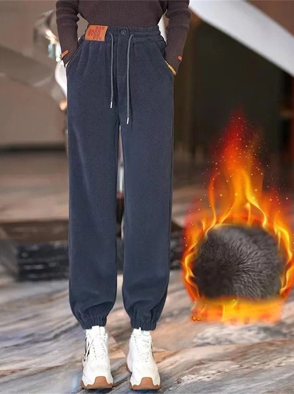 Monica Winter Joggingbroek | Warme Pluche Voering & Casual Ontwerp