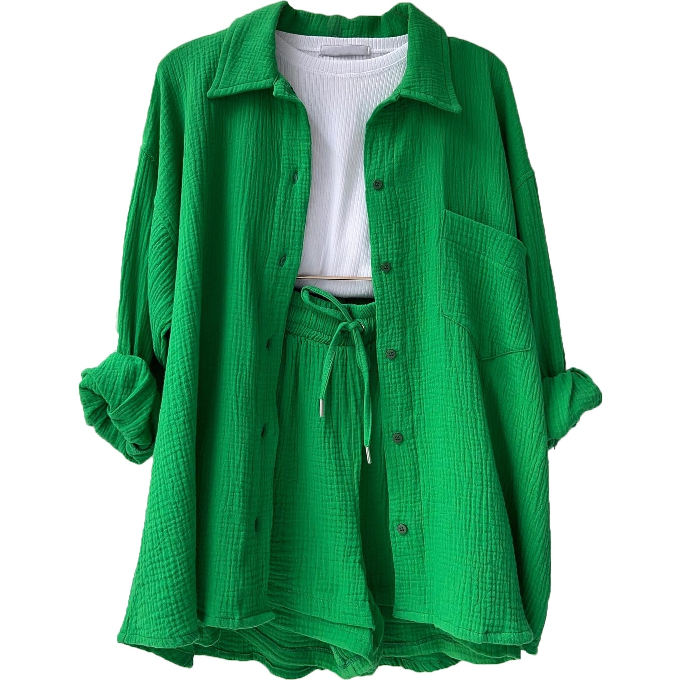 Mubilux Andrea Co-ord | Elegant en ademend katoenen co-ord pak voor vrouwen