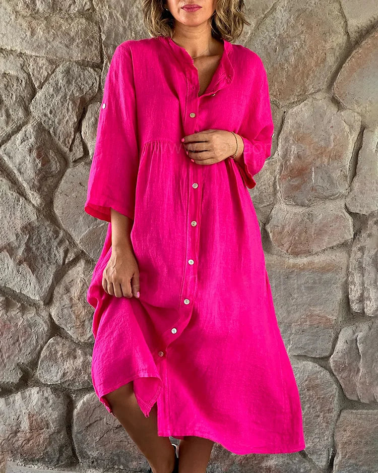 Robe chemise – Robe d'été colorée avec une coupe aérée