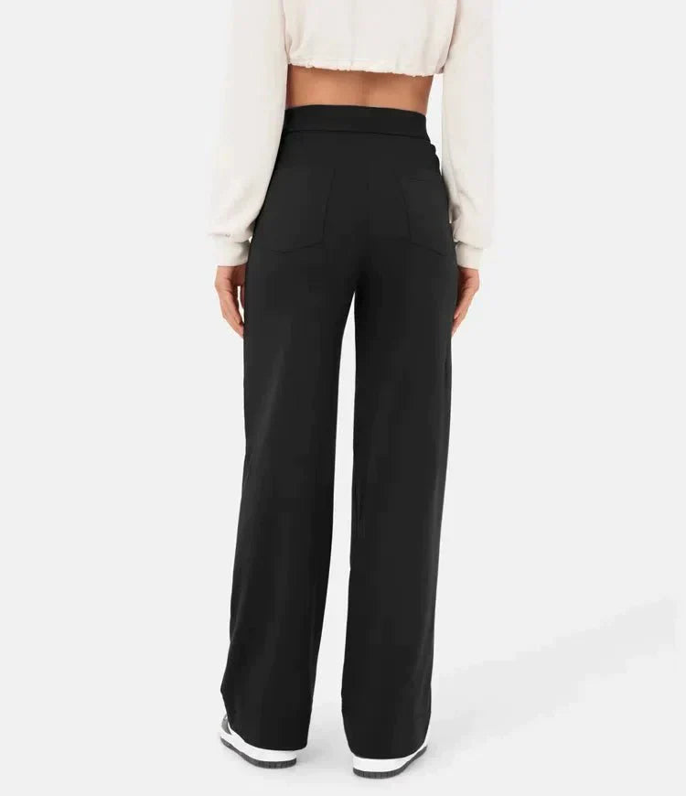 Elastische Broek met Hoge Taille