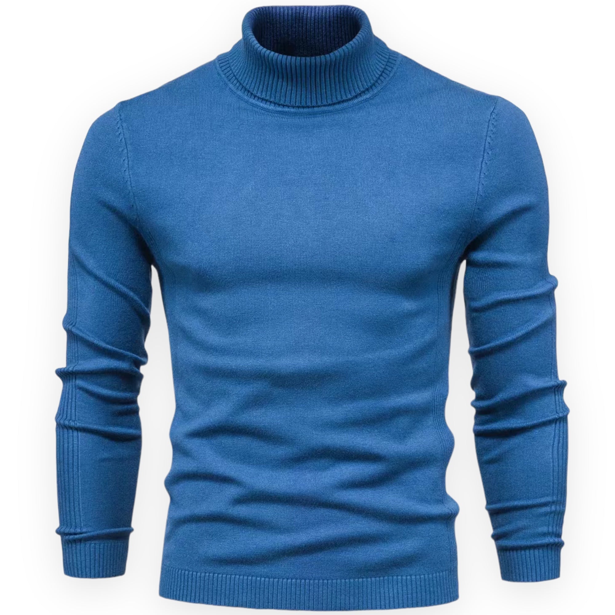 Mubilux Snow - Casual Heren Turtleneck Sweater met Getailleerde Manchetten voor Herfst/Winter