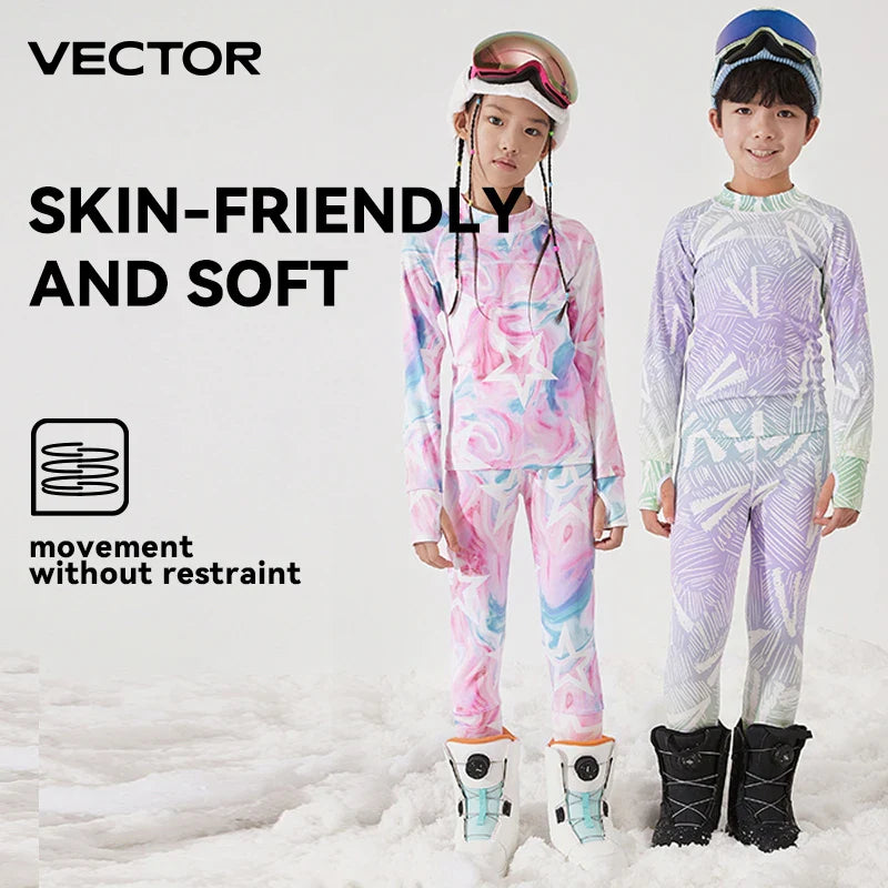 VECTOR Kinder Thermo Ondergoed Set | Warm en Comfortabel in de Kou