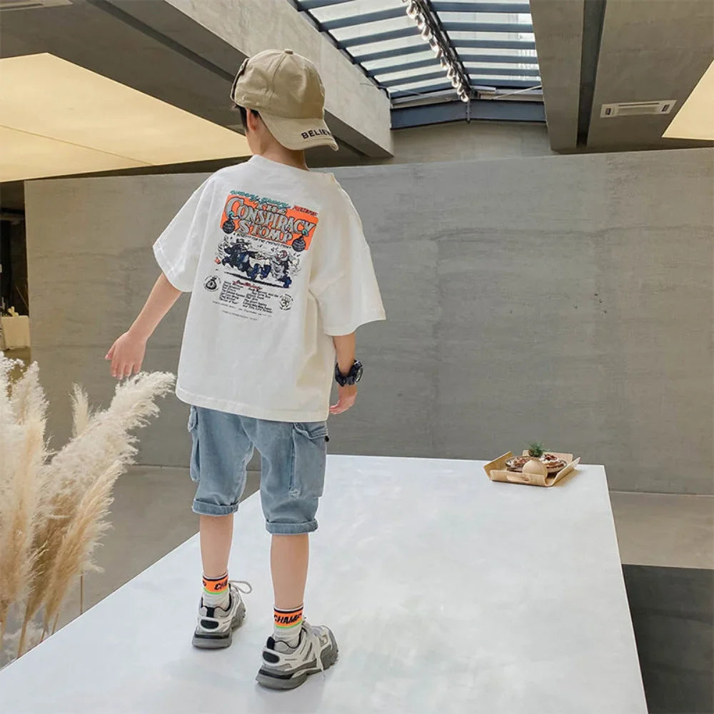 T-shirts d'été pour garçons | Confortables, élégants et design respirant
