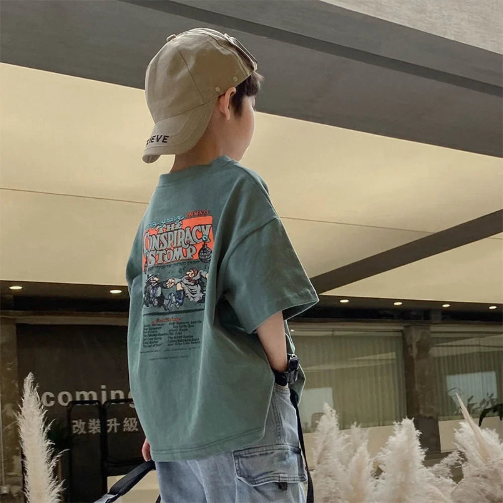T-shirts d'été pour garçons | Confortables, élégants et design respirant