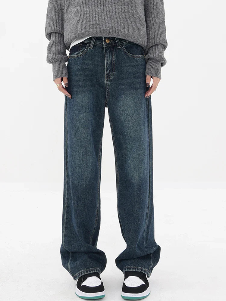 Jean Vintage Taille Haute | Streetwear Élégant et Confortable