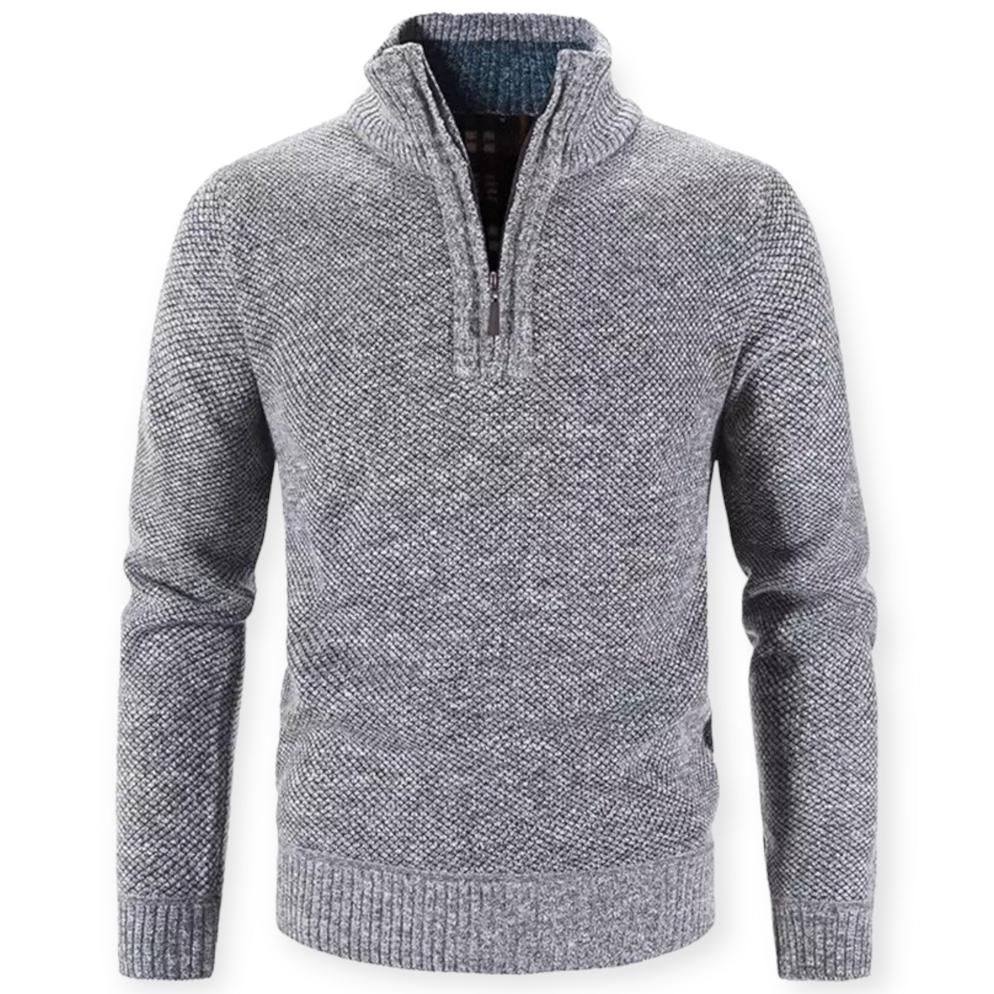 Mubilux Boreal - Herengebreide Half-Zip Pullover, Comfortabel en Stijlvol voor Koudere Maanden
