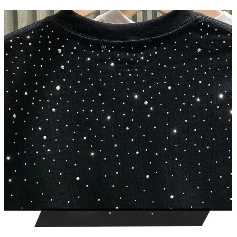 T-shirt Zomer Rhinestone | T-shirt élégant et confortable pour hommes