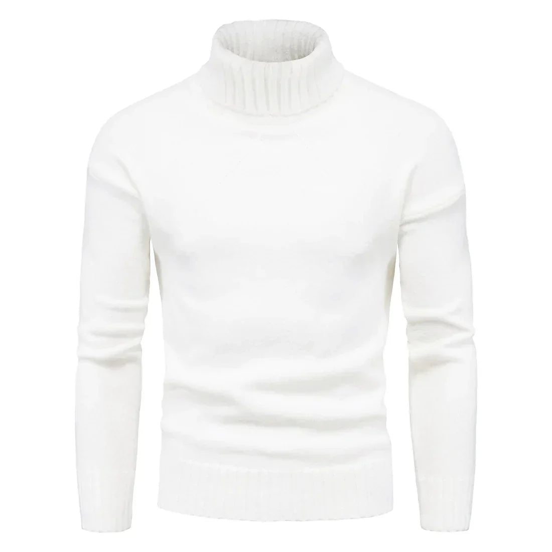 Mubilux Cascade - Pull en Tricot Homme à Col Montant pour Plus de Chaleur et de Style