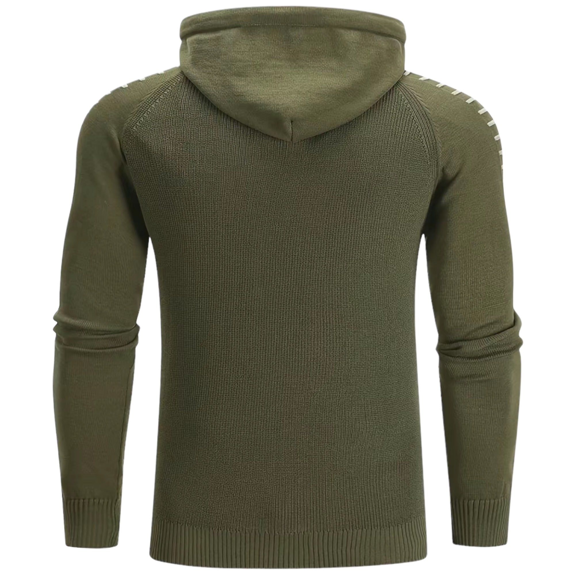 Mubilux Polar - Casual Heren Gebreide Hoodie met Raglanmouwen en Strepen voor Herfst/Winter