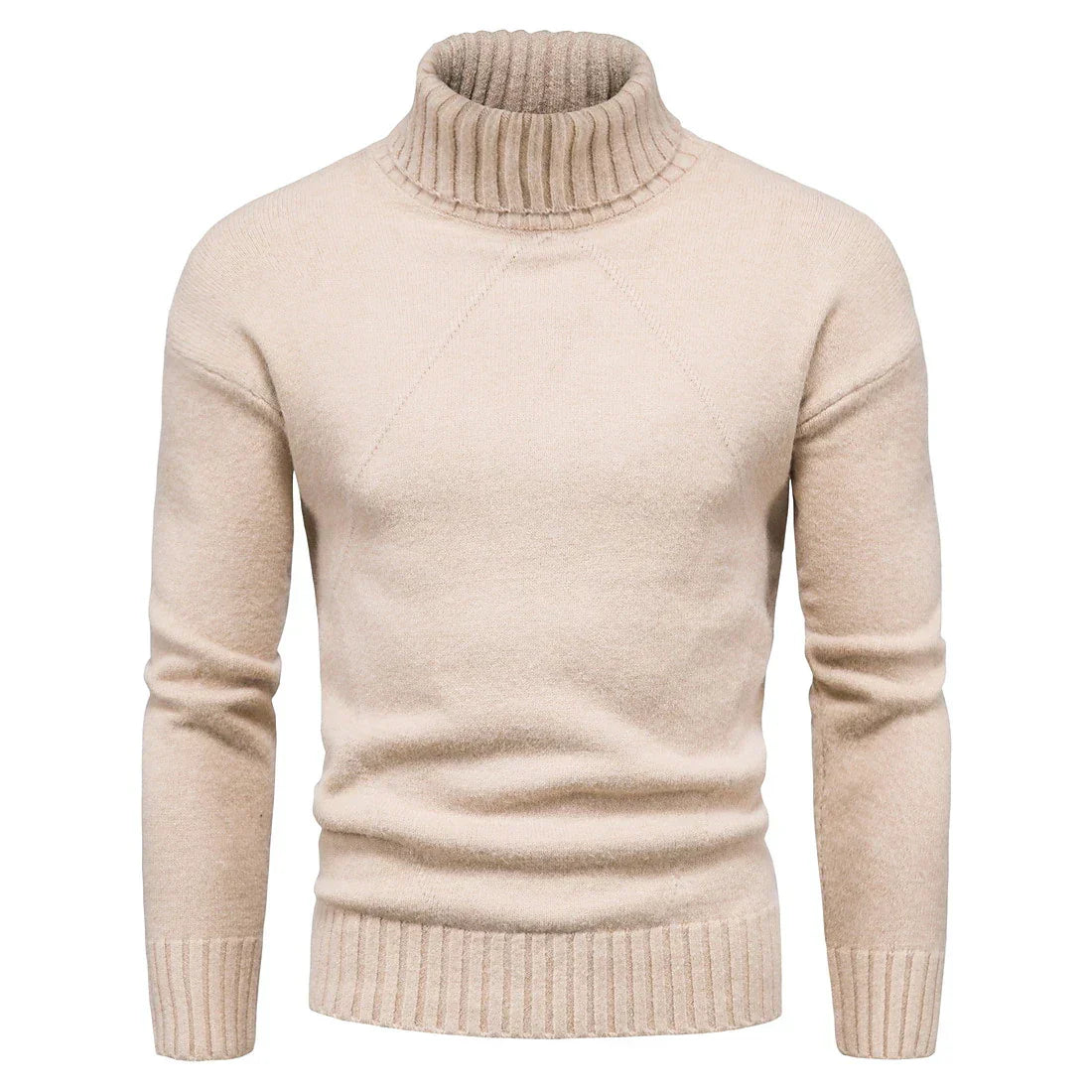 Mubilux Cascade - Heren Gebreide Trui met Hoge Hals voor Extra Warmte en Stijl