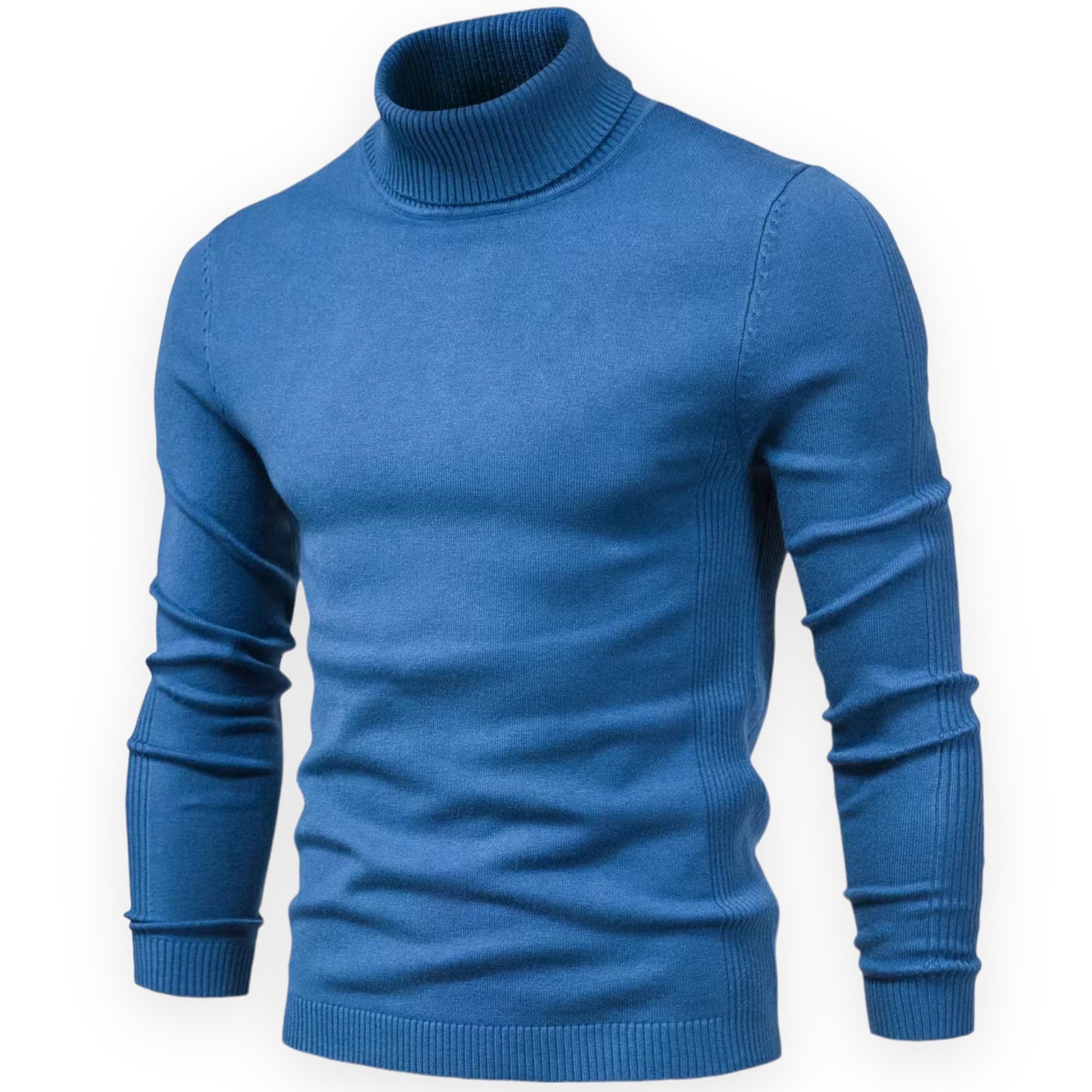 Mubilux Snow - Casual Heren Turtleneck Sweater met Getailleerde Manchetten voor Herfst/Winter
