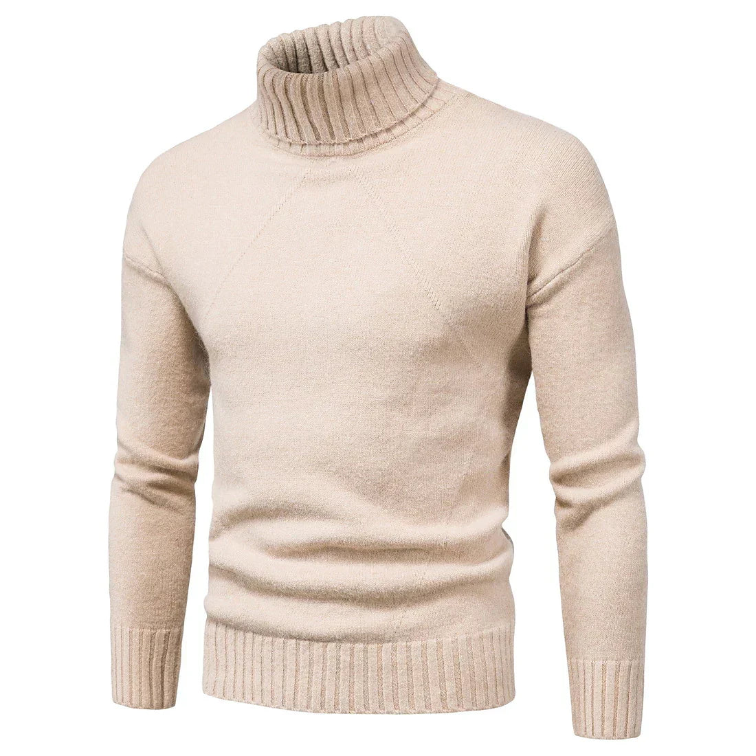 Mubilux Cascade - Heren Gebreide Trui met Hoge Hals voor Extra Warmte en Stijl