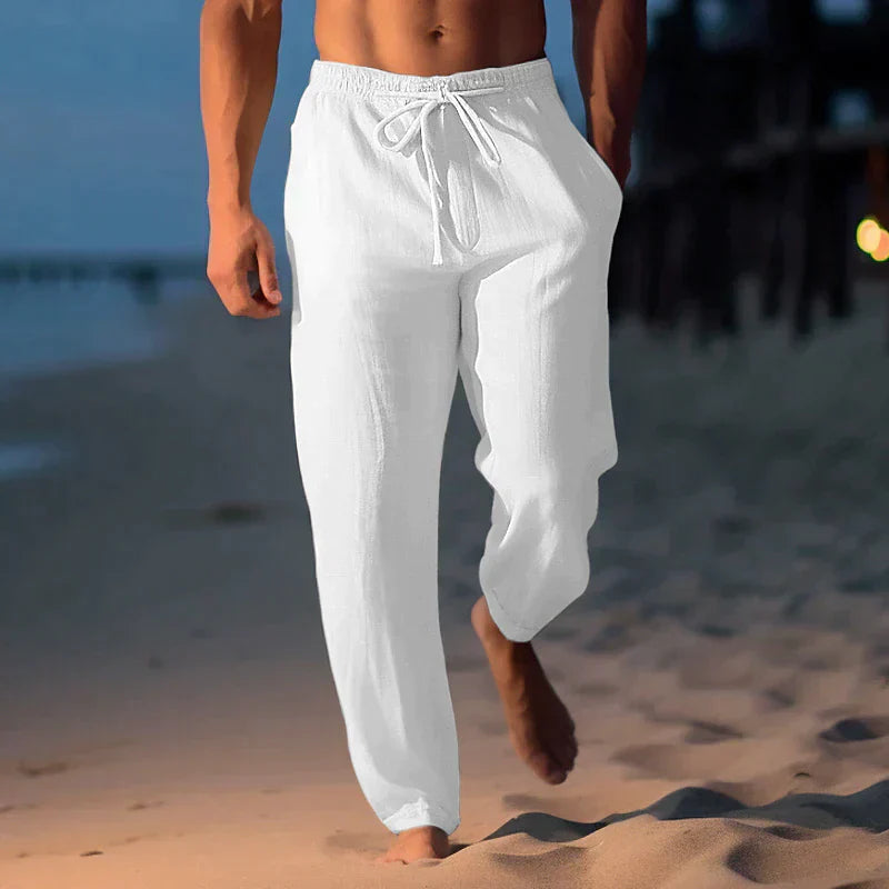 Herren-Sommerhose aus Leinen – Leicht, stilvoll und atmungsaktiv