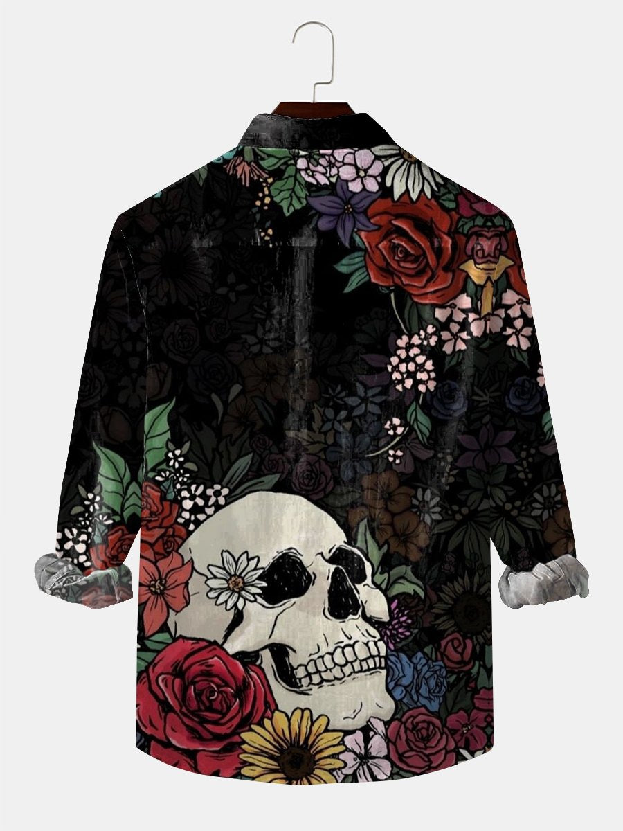 Chemise Heren Resort Skull Floral - Unique & Confortable