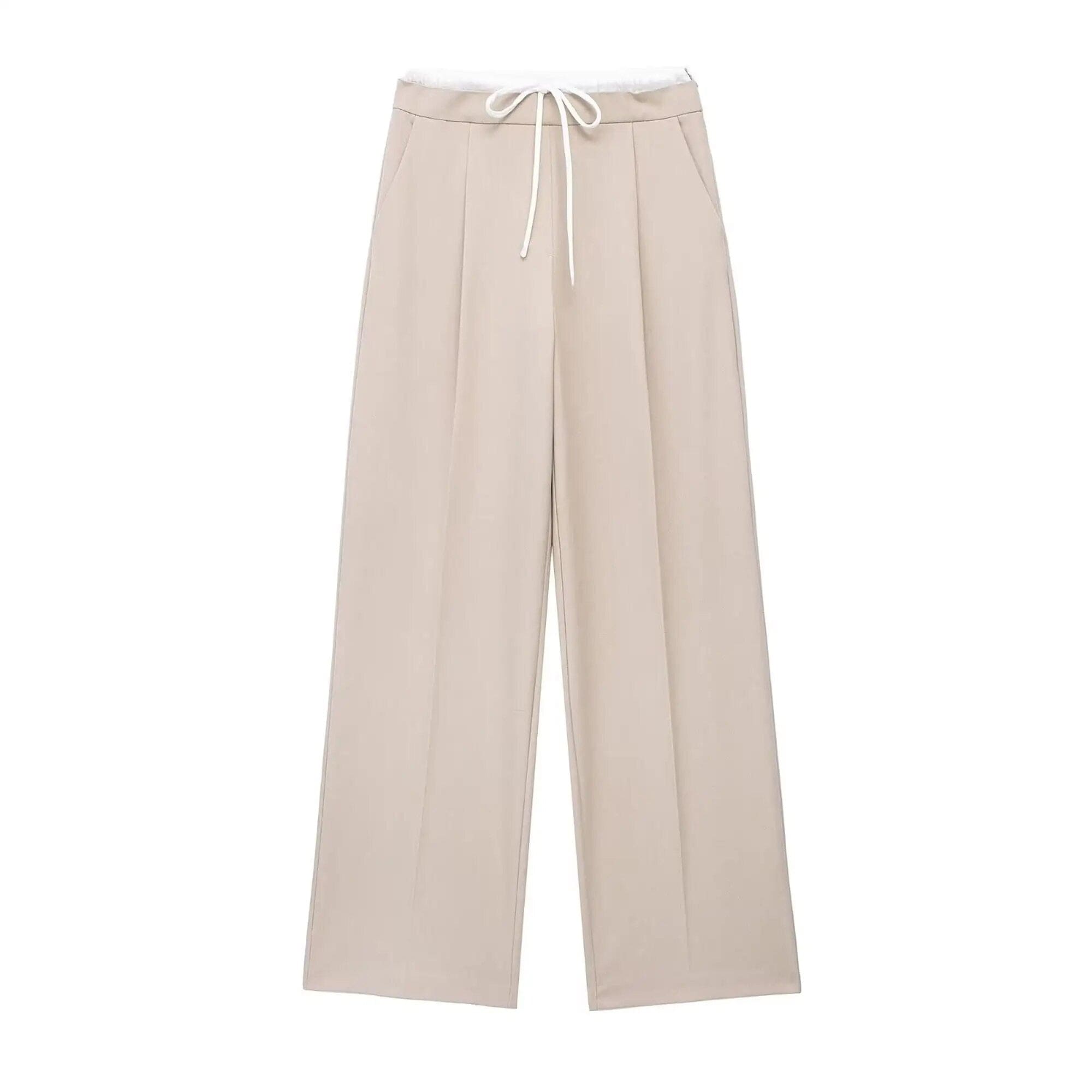 Mubilux ZAYALA Dames Broek Met Tailleband en Koordjes