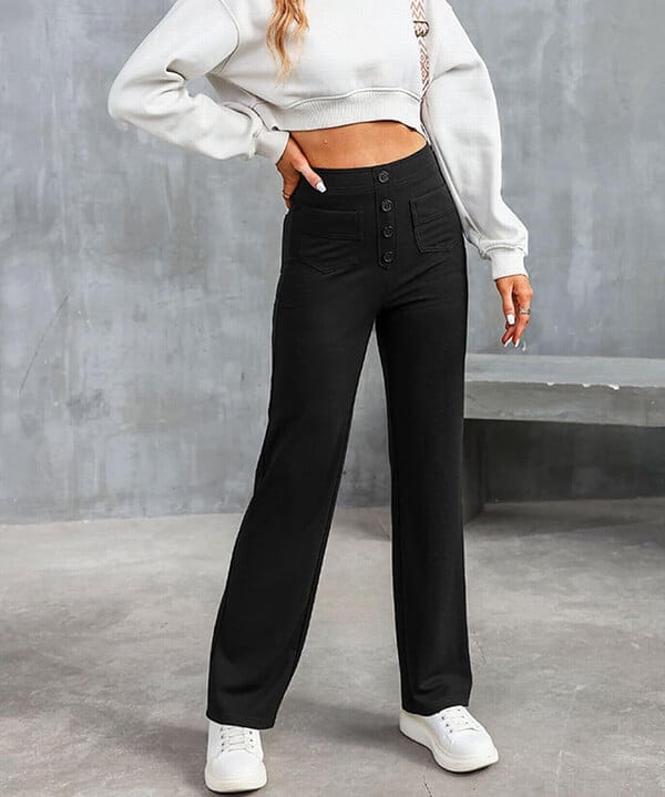 Mubilux IVY Hoge Taille Elastische Casual Broek