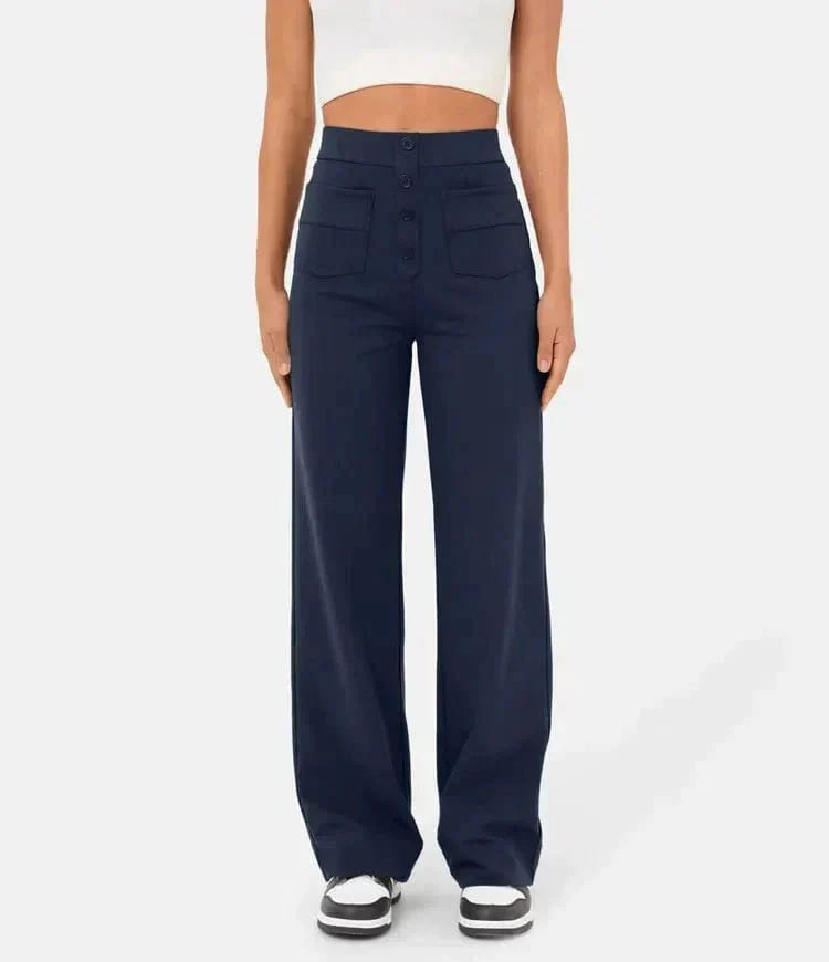Mubilux IVY Hoge Taille Elastische Casual Broek