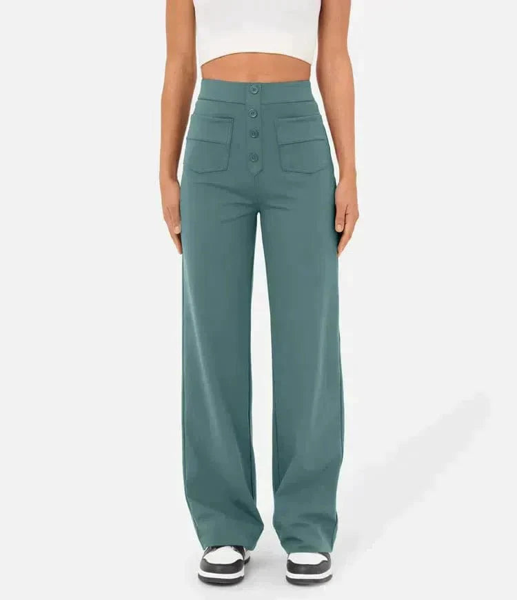 Mubilux IVY Hoge Taille Elastische Casual Broek