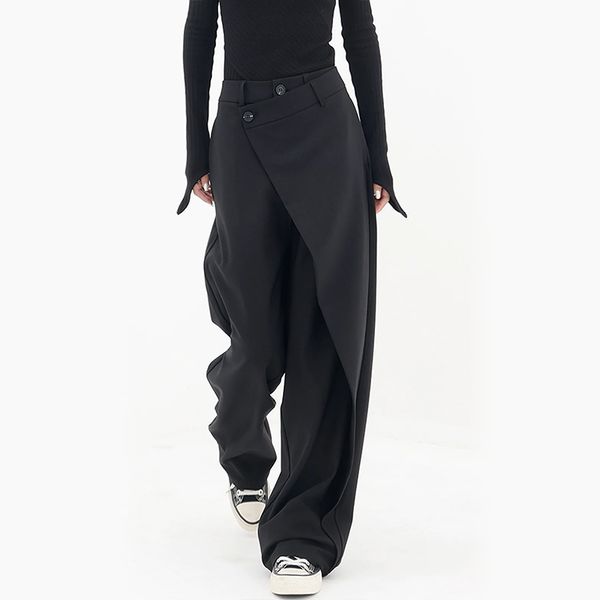 Paloma Wide-Leg Broek | Asymmetrisch & Luxe Wijde Pijpen van Isabella Vionnet