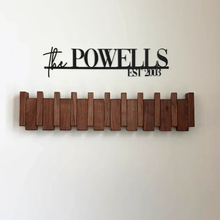 Mubilux Porte-manteau en bois | Porte-manteau piano en bois artisanal