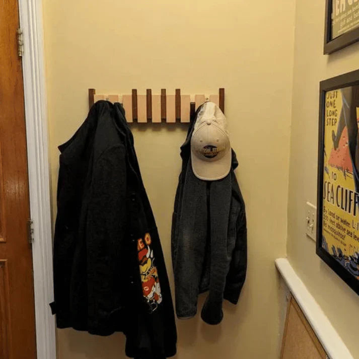 Mubilux Porte-manteau en bois | Porte-manteau piano en bois artisanal