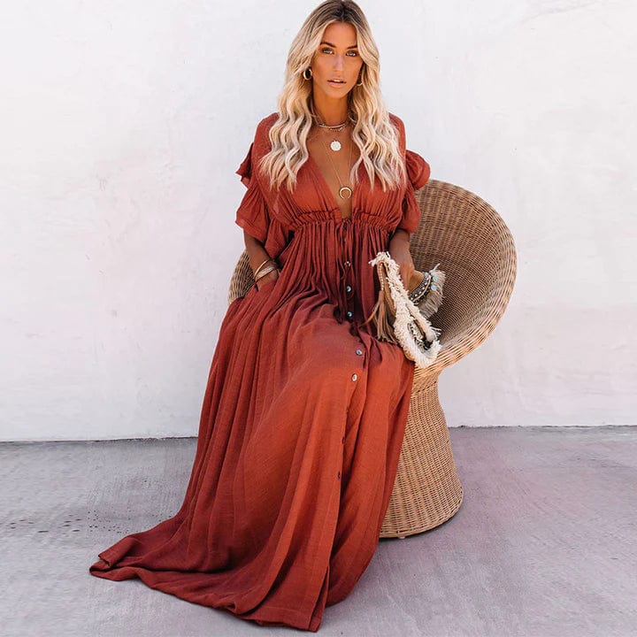 Mubilux Anna Vestido de Playa | Combinación de Algodón y Poliéster 4