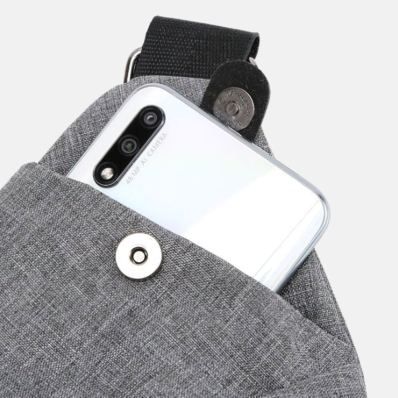 Mubilux SafeCarry Sac bandoulière anti-vol élégant pour hommes