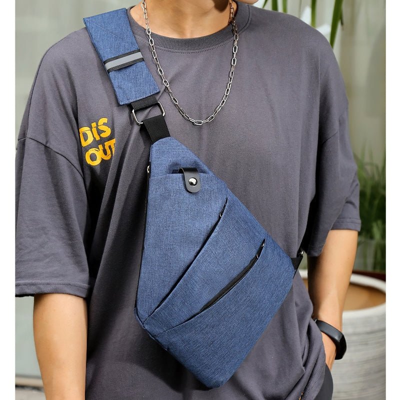 Mubilux SafeCarry Sac bandoulière anti-vol élégant pour hommes
