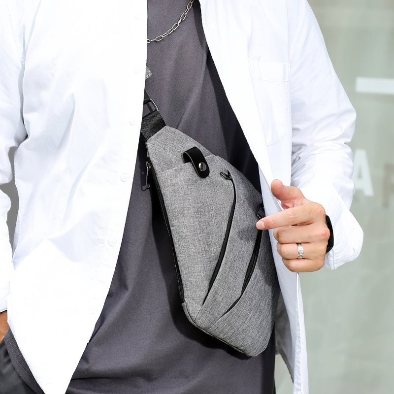 Mubilux SafeCarry Sac bandoulière anti-vol élégant pour hommes