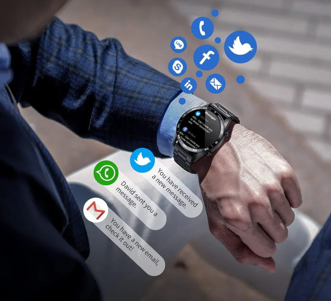 Luxe smartwatch voor mannen | Multisport & stijl