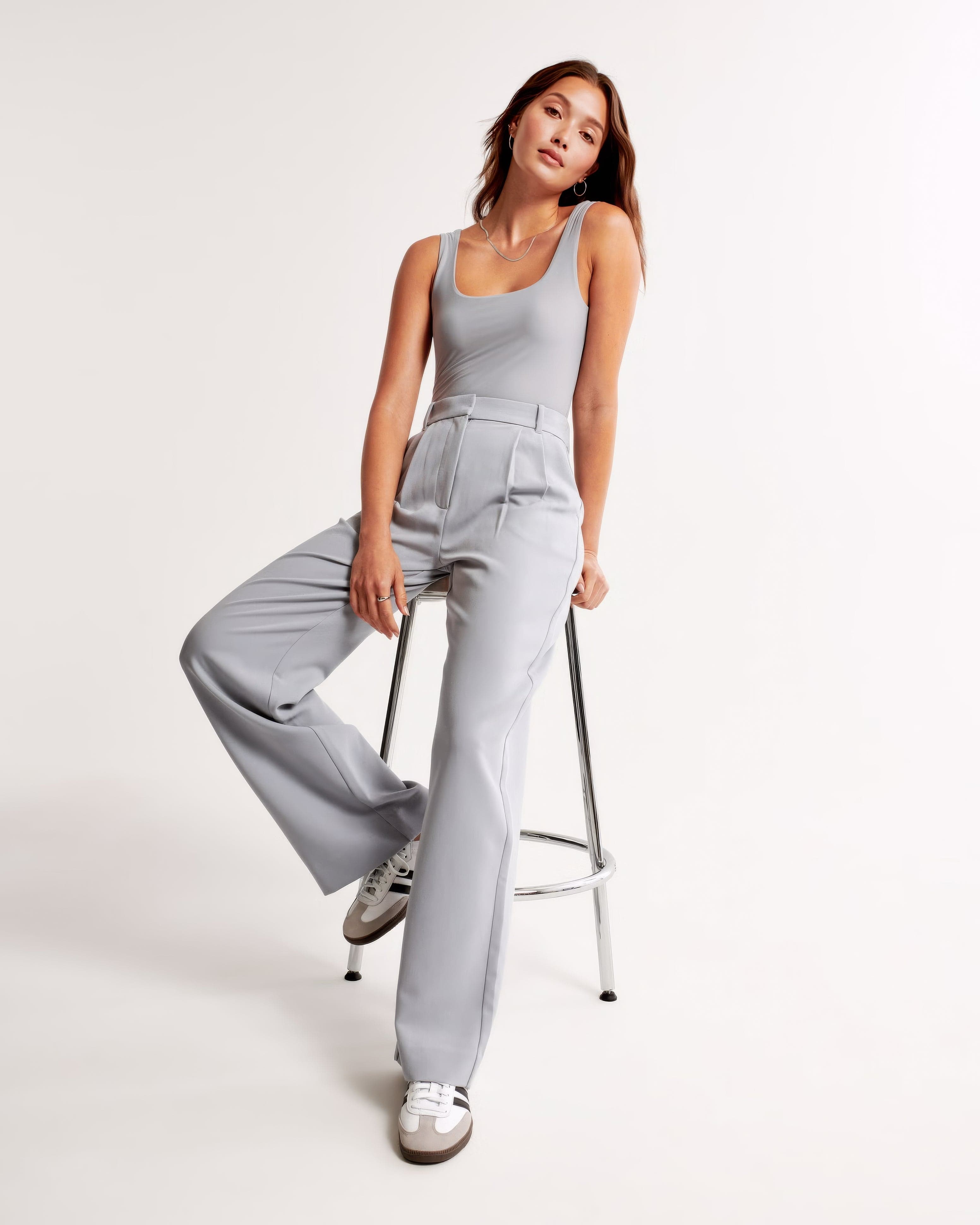 Mubilux Elize - Pantalon détaillé avec jambes larges