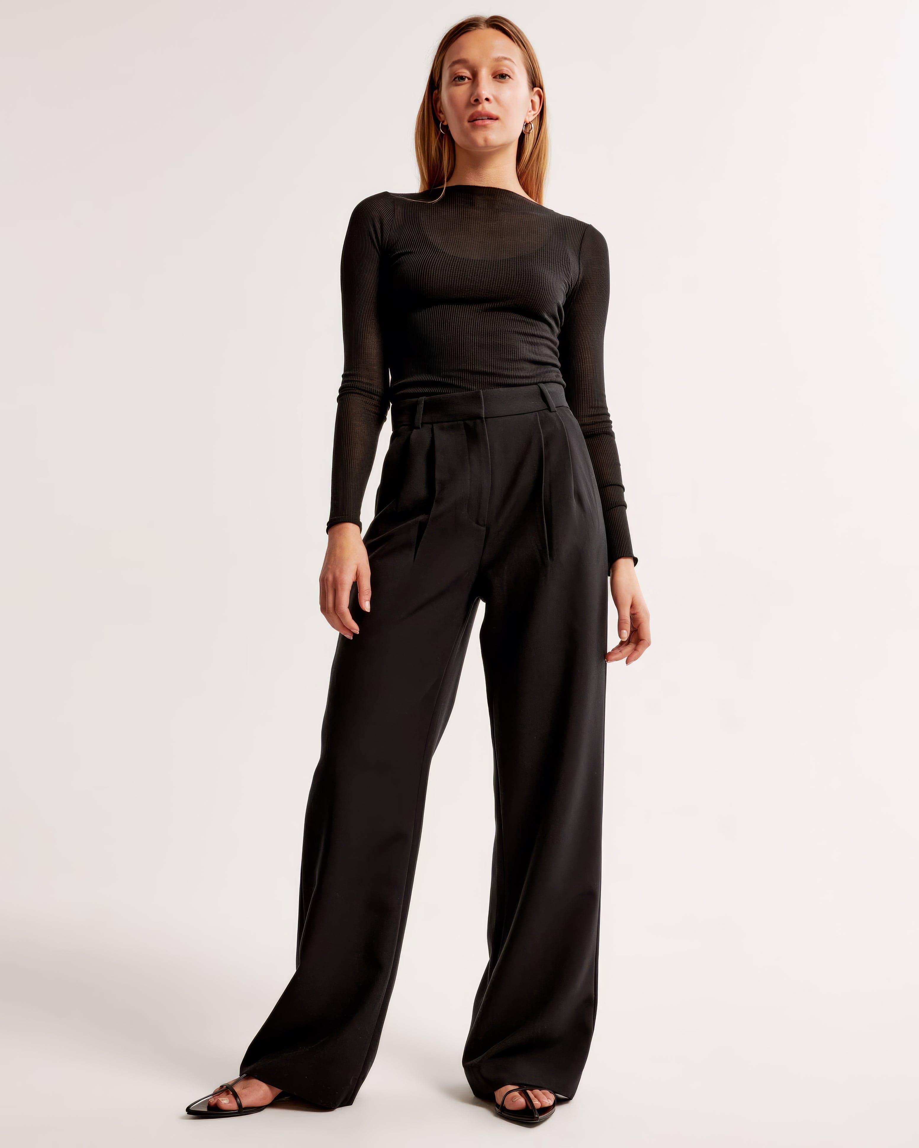 Mubilux Elize - Pantalon détaillé avec jambes larges