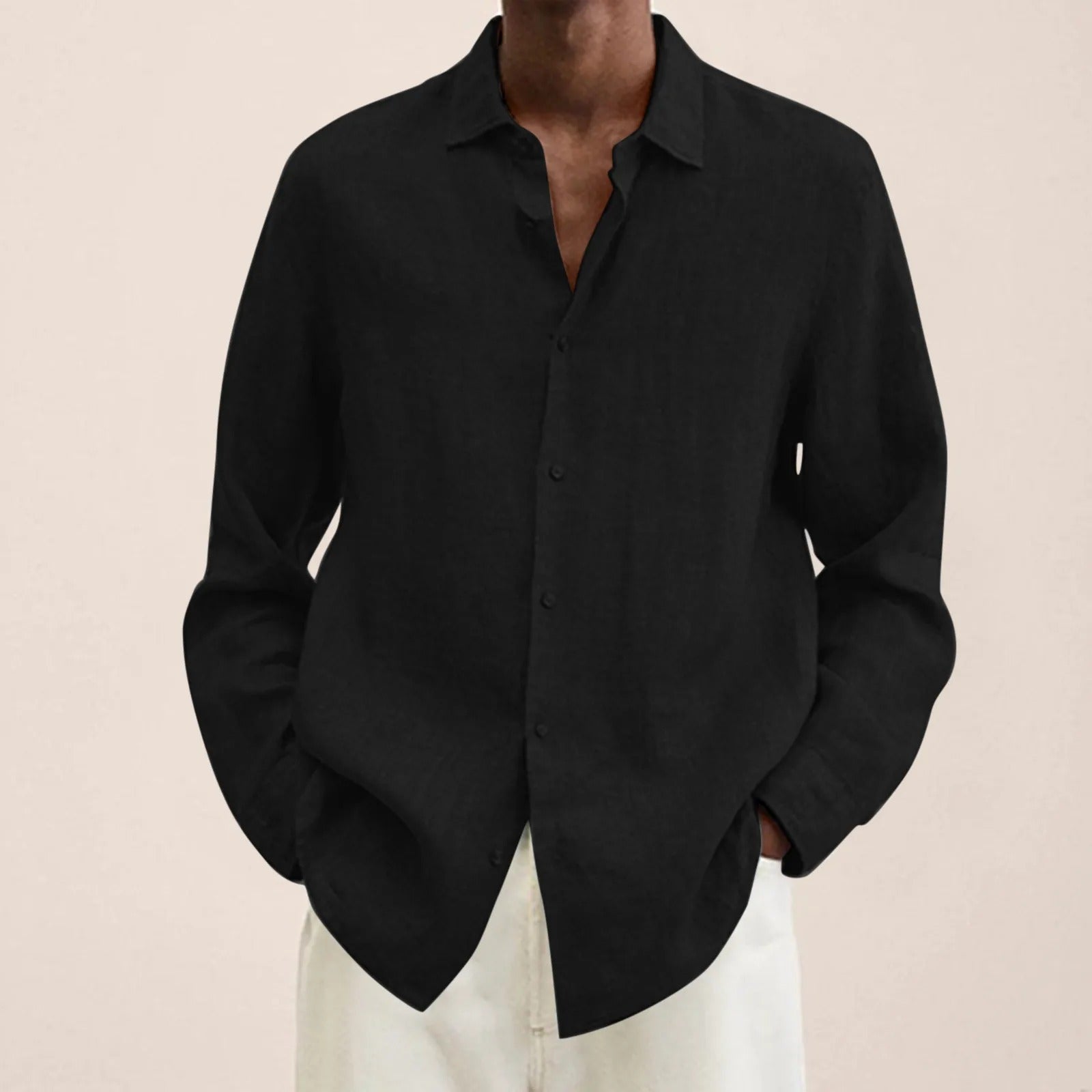 Mubilux SunSet Collection - Chemise en lin pour hommes