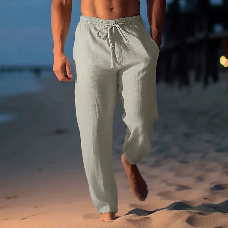 Pantalon d'été pour hommes en lin – Léger, élégant et respirant